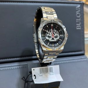 Stainless Steel Harley-Davidson by Bulova watch